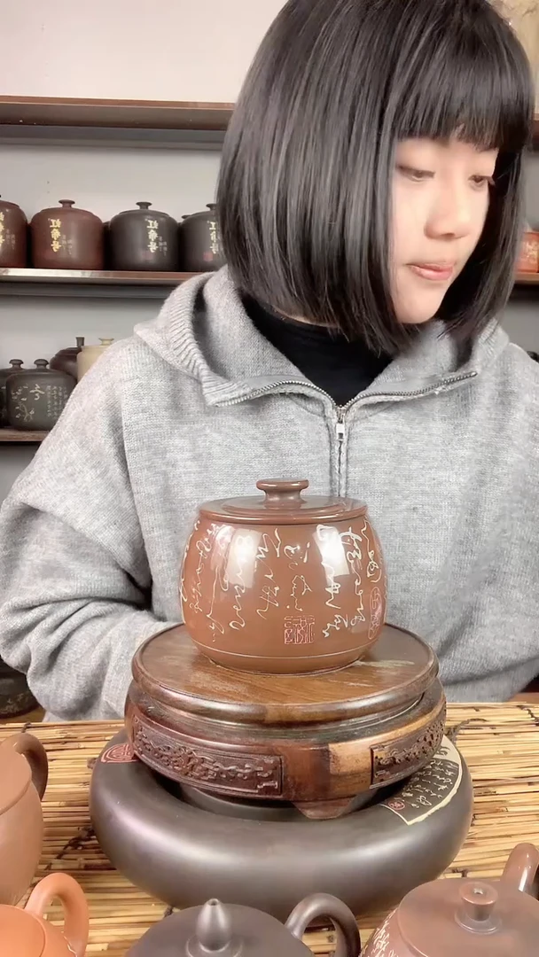 【闪购商品】罐我手工彩填醒茶罐