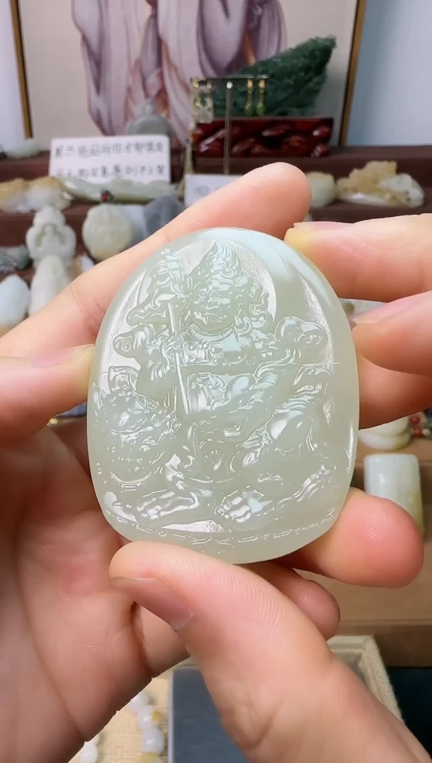 和田玉未镶嵌颈饰木*吊坠