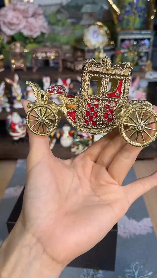 金属七宝烧首饰盒