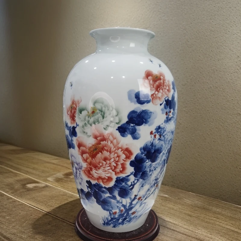 景德镇徐建明老师手工手绘花瓶