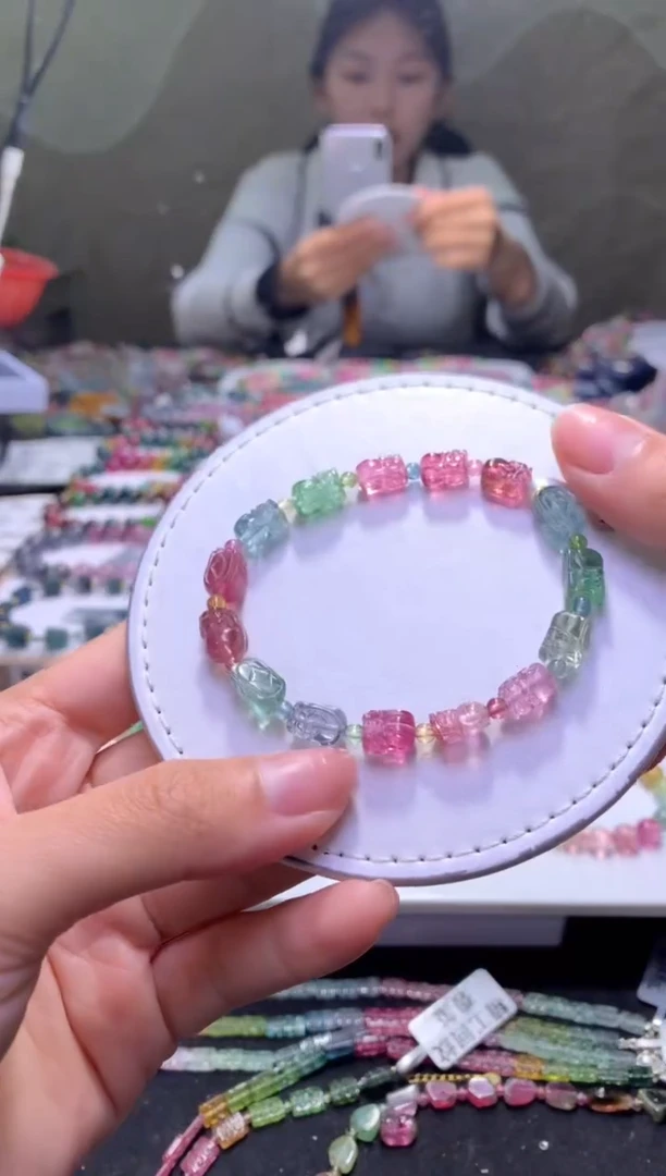 未镶嵌手串碧玺A65【天然碧玺】