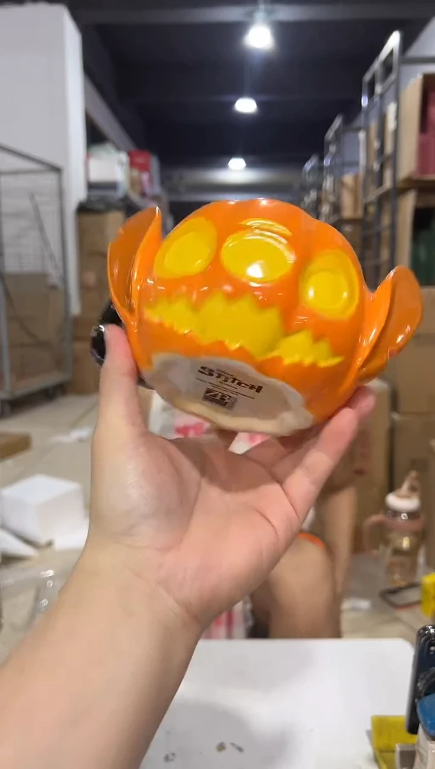 瓷片史迪仔南瓜头杯 微瑕