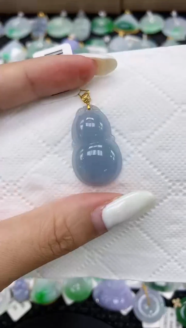 颈饰18K金镶嵌翡翠11111111111