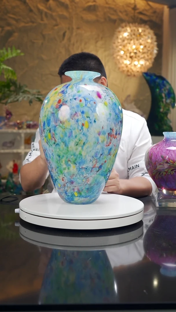 摆件设计款莫奈花瓶大号100号