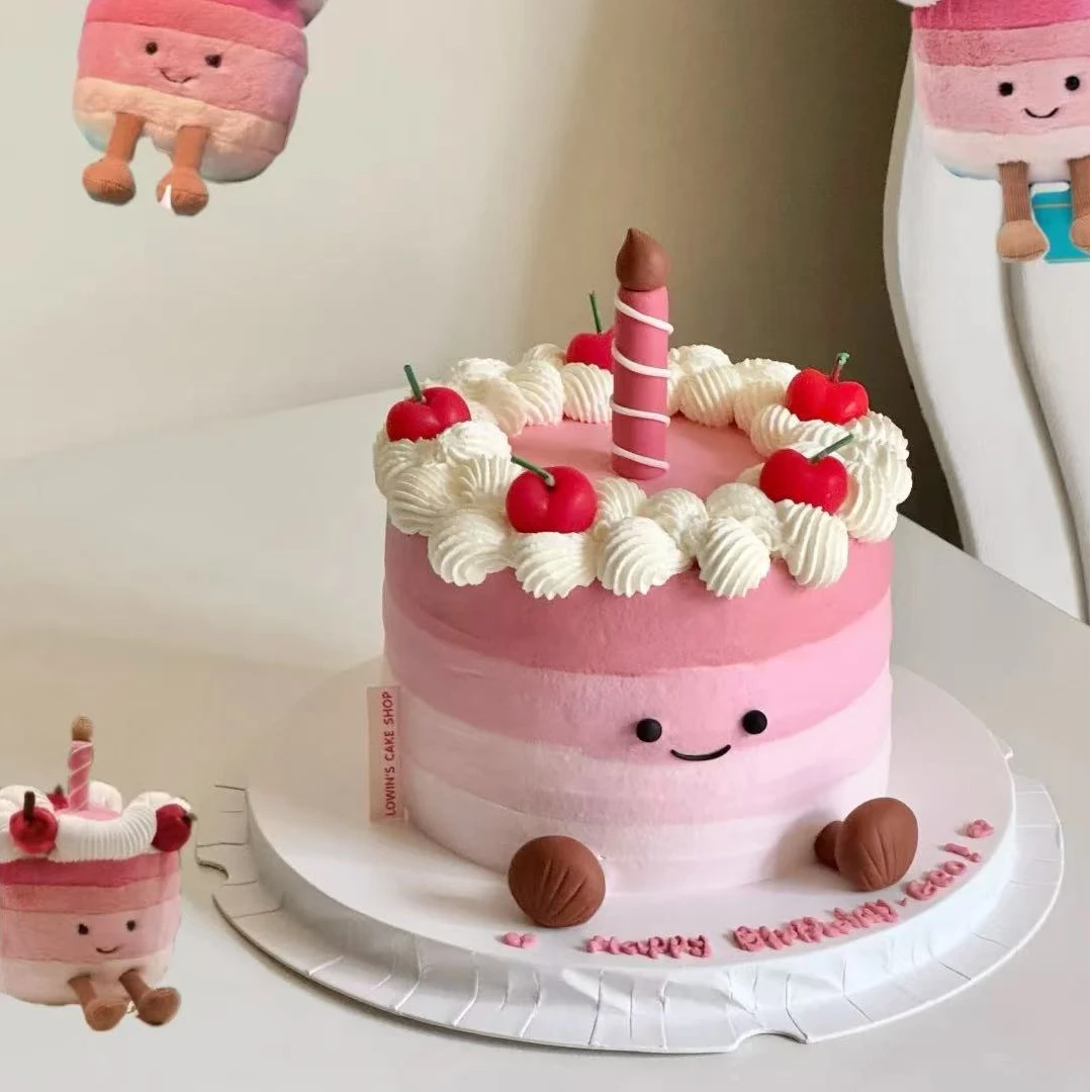 8喜冰淇淋夹心蛋糕4寸进口动物奶油抖音团购生日蛋糕同城免费配送