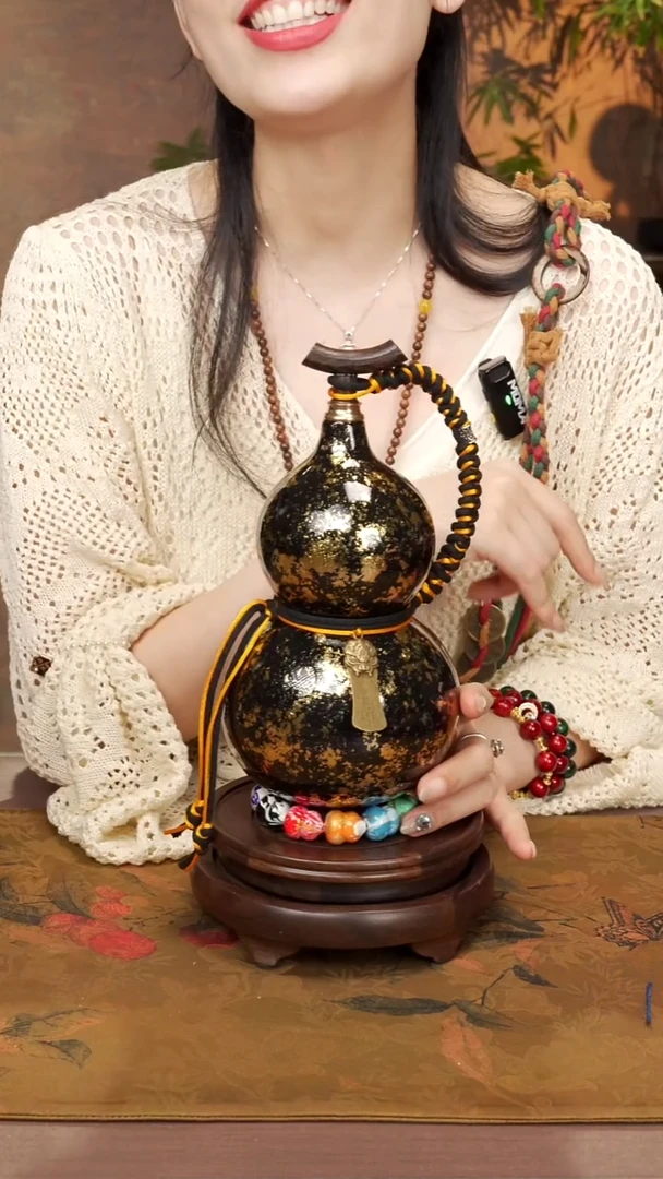 36 --高端工艺大漆酒葫芦--258