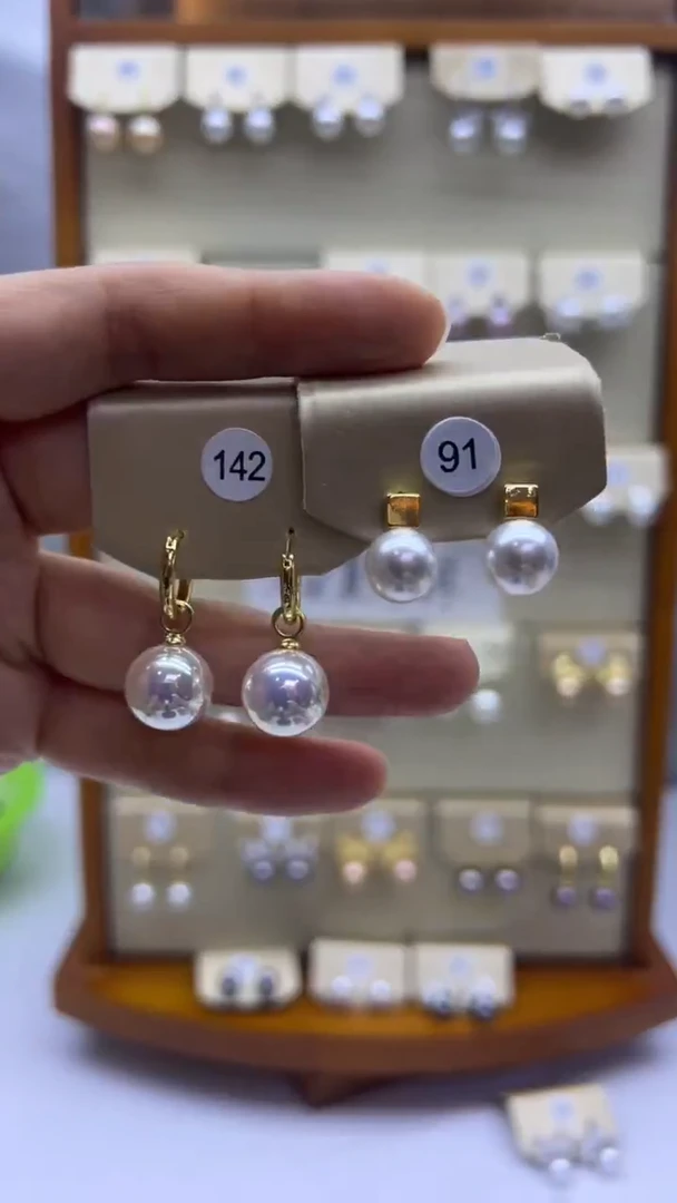 未镶嵌耳饰淡水珍珠142+91