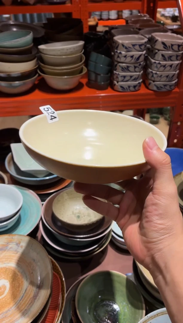 瓷片阿*524 酷金平底菜盘1个