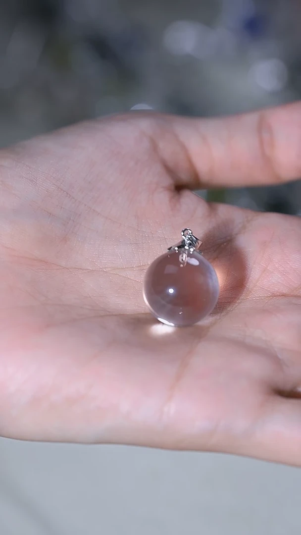 银S925镶嵌吊坠(不含链)水晶水晶吊坠