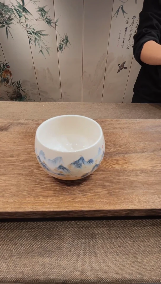 @微光茶器千里江山禅定主人杯TJ046