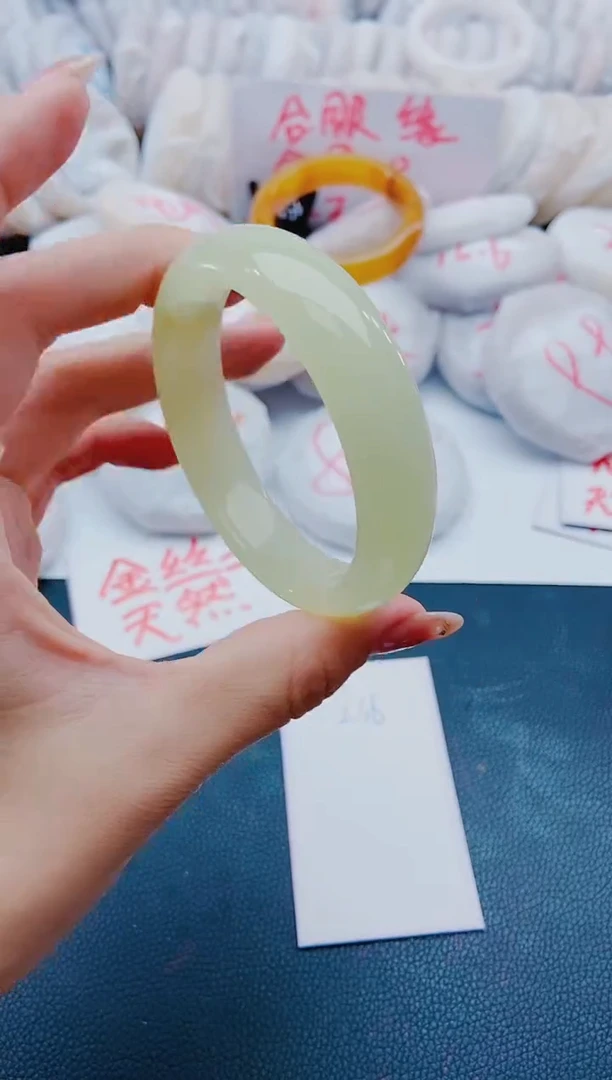 未镶嵌手镯石英质玉L36-58-59