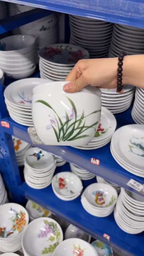 景德镇手绘釉中彩（食品级）茶洗