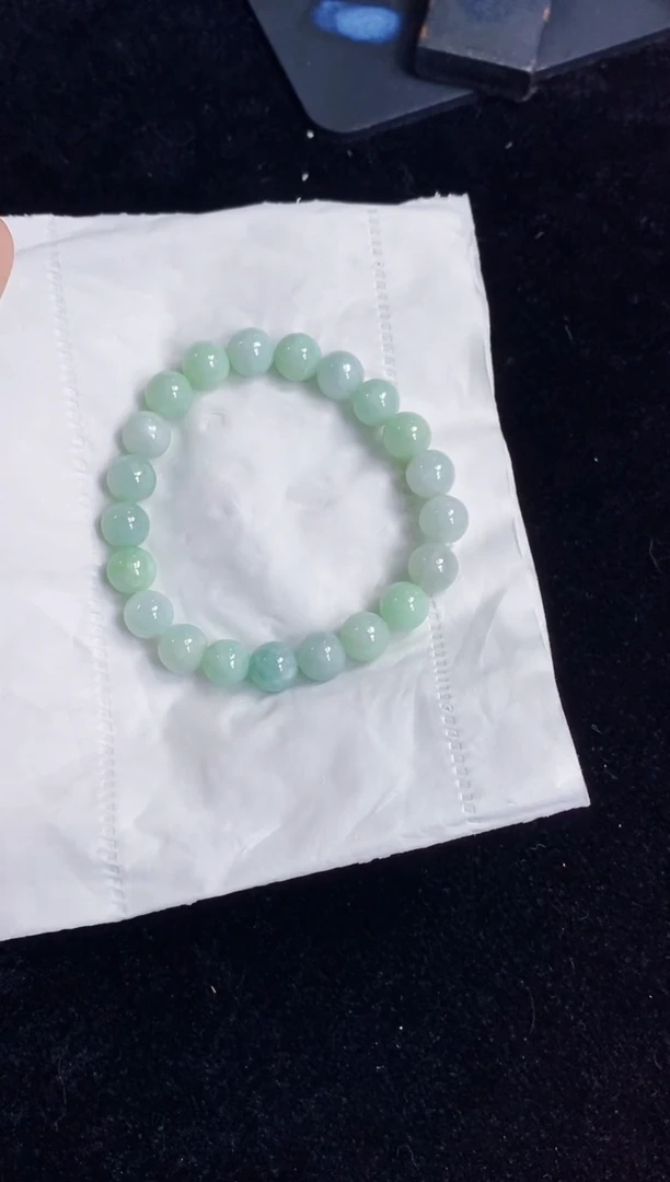 未镶嵌手串翡翠124天然缅甸翡翠A货一物一证