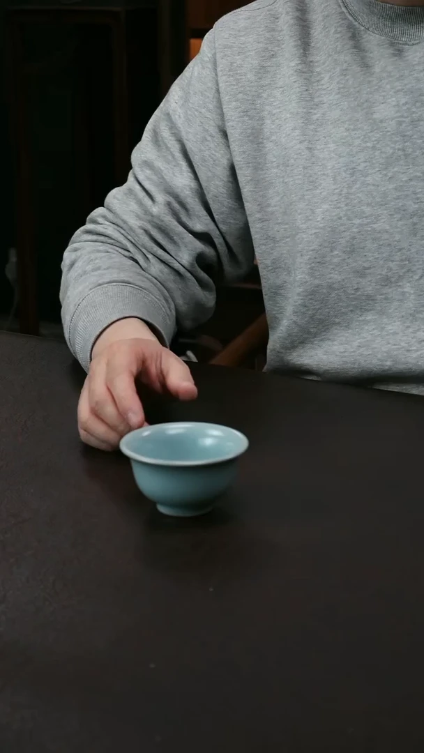 【闪购商品】其他汝官窑精品小压手杯20