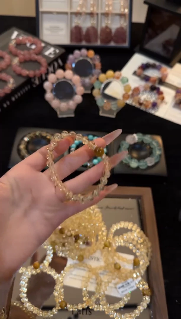 合金手链水晶黄塔晶x2539