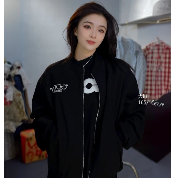 旋哥【珍珠拉链开衫卫衣】男女同款 休闲百搭 潮人必备