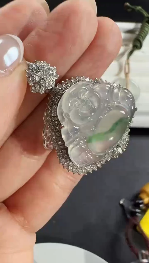 颈饰18K金镶嵌翡翠KXZ1228-031