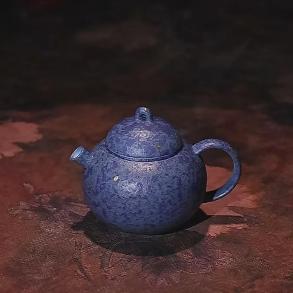 顶先 岩矿蓝茶壶 A13983