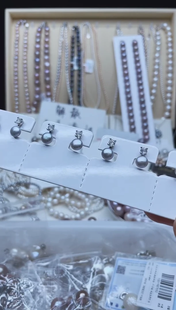 未镶嵌耳饰淡水珍珠耳钉多样性发其一