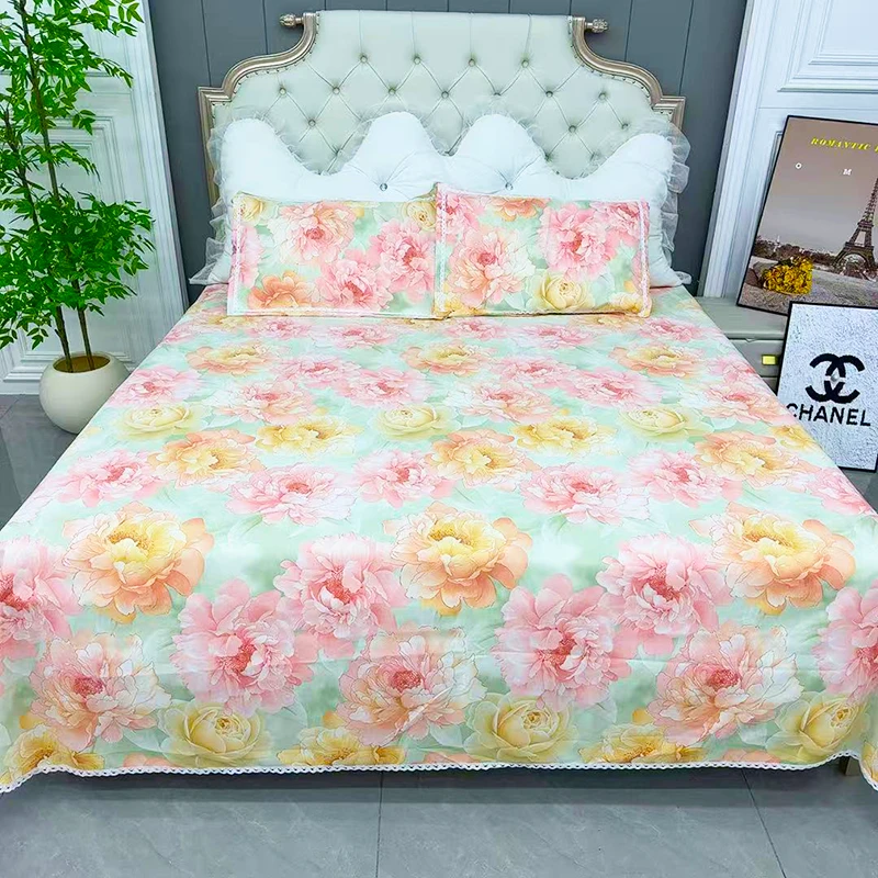 老粗布床单三件套528