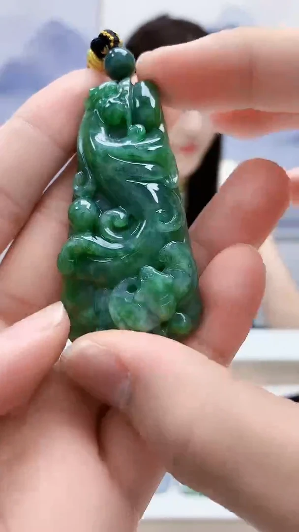 未镶嵌定制翡翠5169bb-毛货挂件13