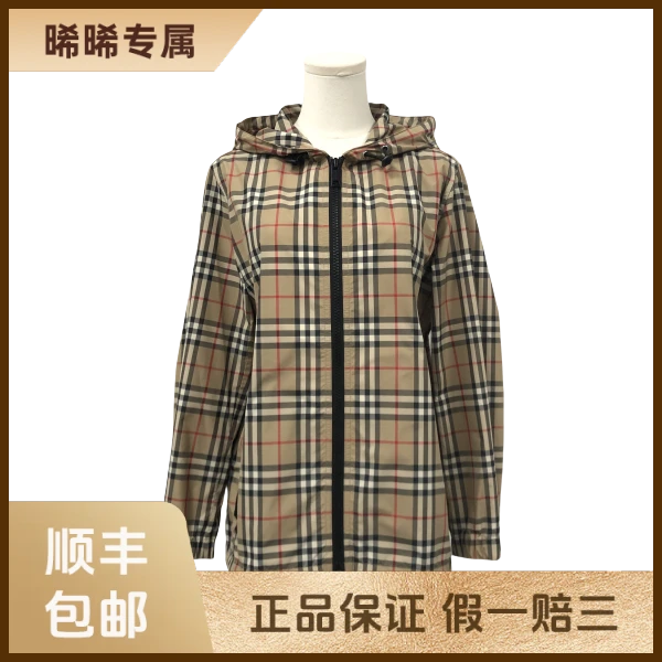 妃鱼/博柏利/聚酯纤维/外套/95新/s零三零九