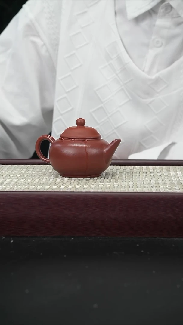 茶壶紫砂ZFF朱泥 水平