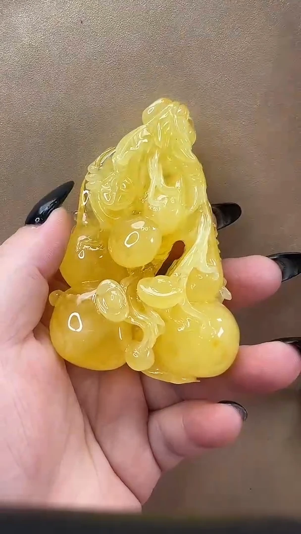 琥珀颈饰未镶嵌吊坠