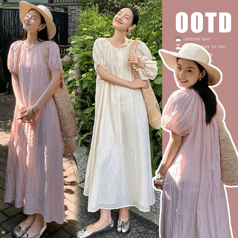 高级洋气孕妇装夏装连衣裙高级甜美孕妈衣服夏天裙子宽松夏季显瘦