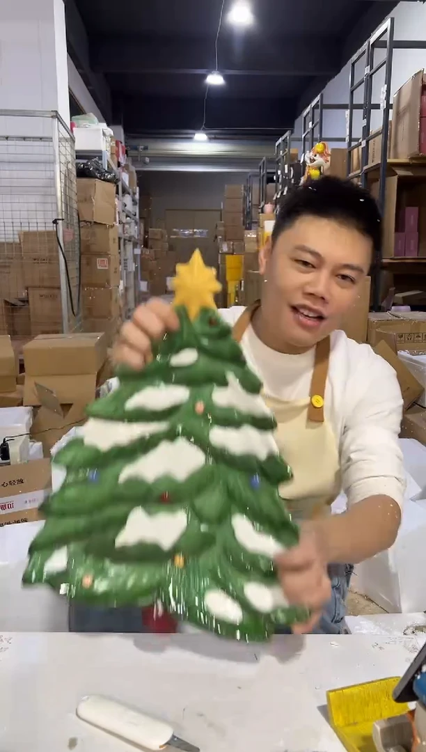 瓷片大号圣诞树盘子