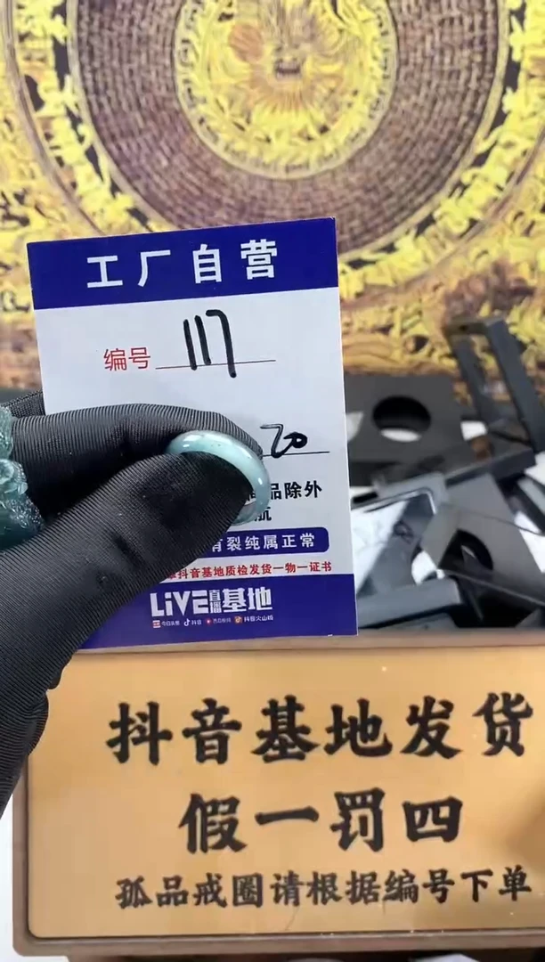 未镶嵌戒圈翡翠117