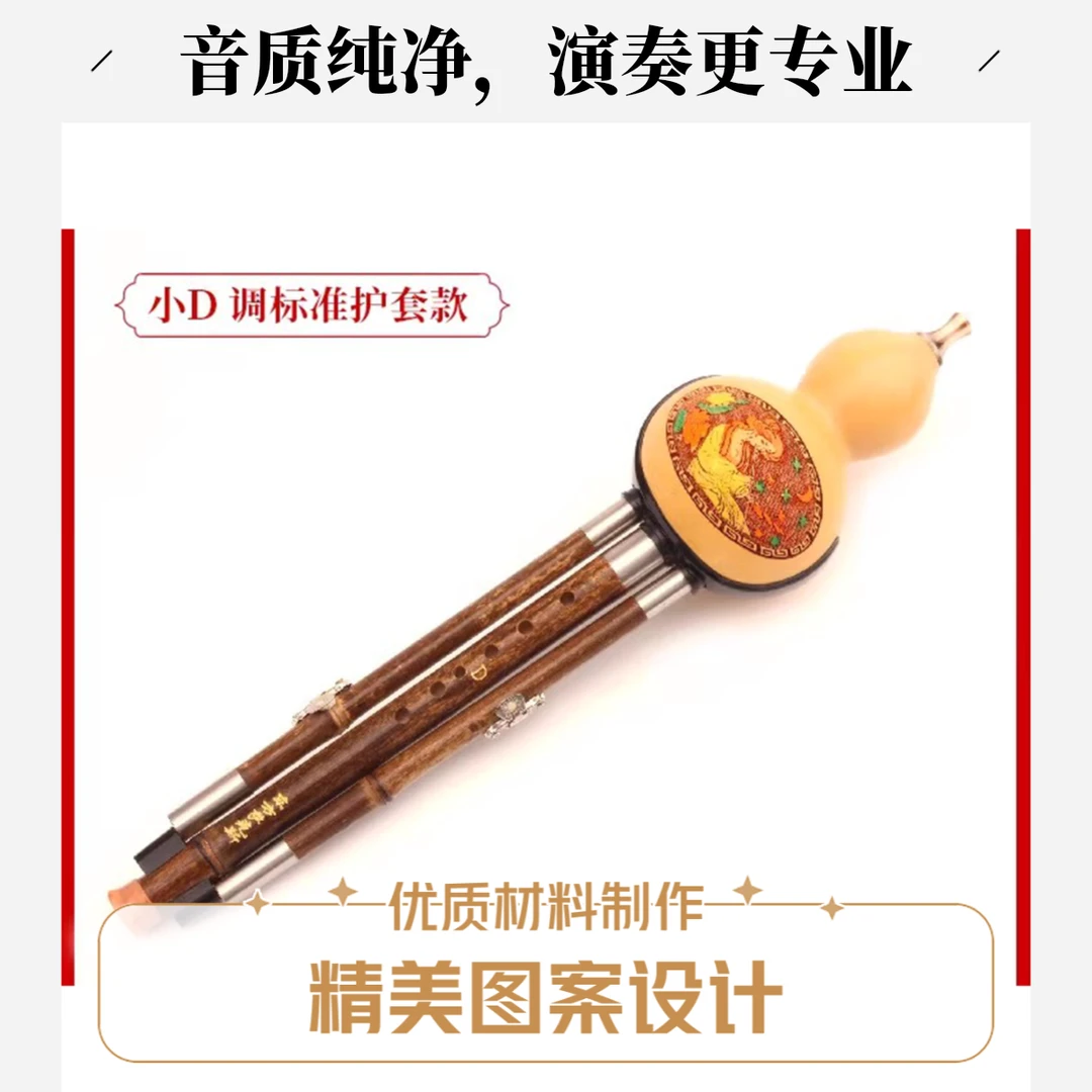 紫竹葫芦丝乐器初学专用成人专业演奏七孔小D调