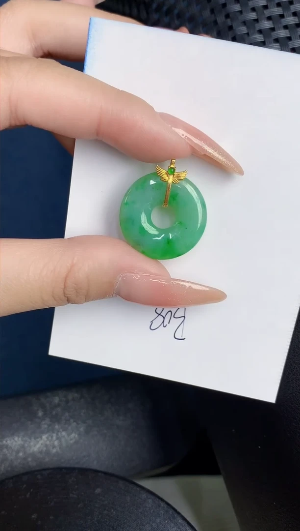 【闪购商品】翡翠颈饰18K金镶嵌000000000