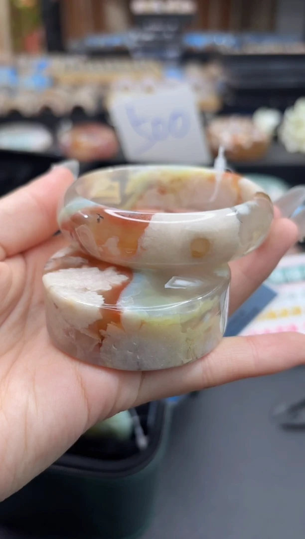 未镶嵌手镯石英质玉C477(58圈赠送镯心)