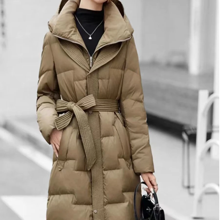 2025冬季新款时尚洋气羽绒服连帽加厚外套