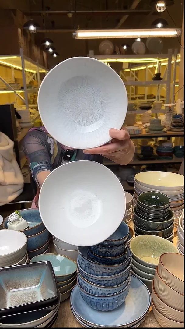 瓷12外贸尾货窑变釉下彩默认微瑕