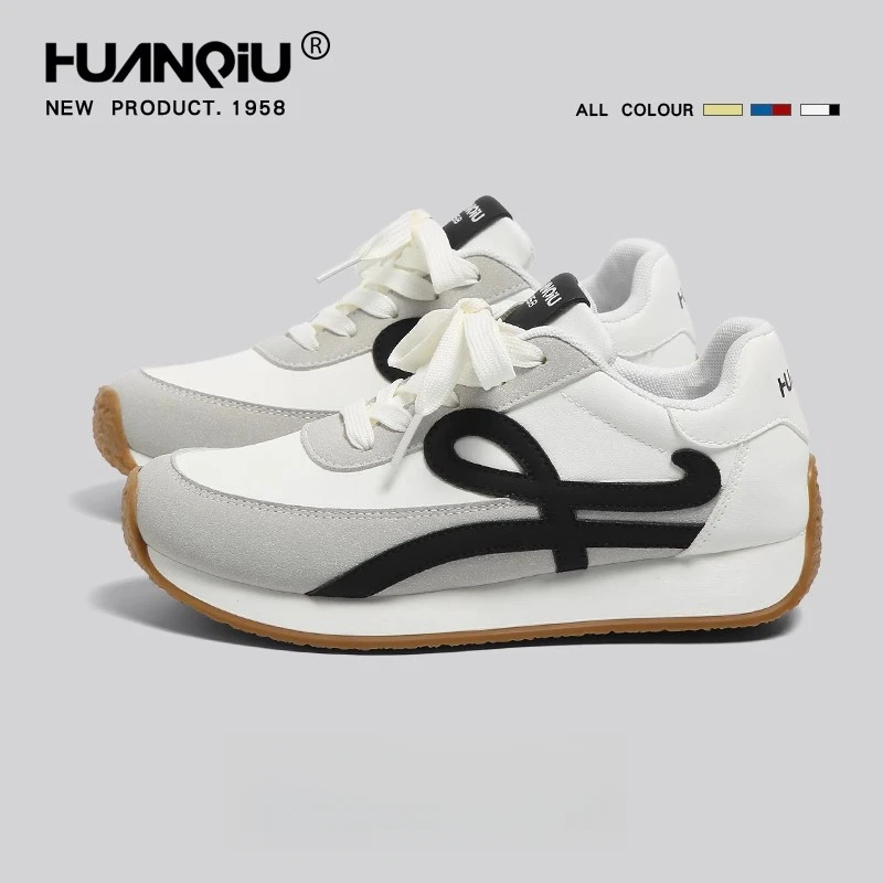 环球百搭德训鞋女2025夏季新款时尚女鞋厚底增高休闲百搭运动鞋女