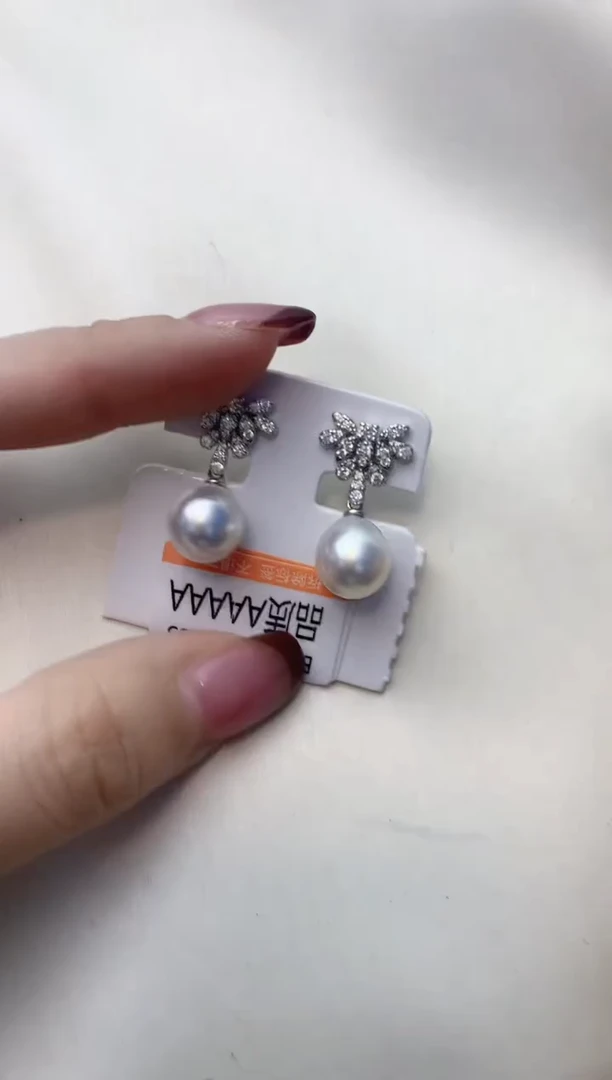 未镶嵌耳饰海水珍珠A58