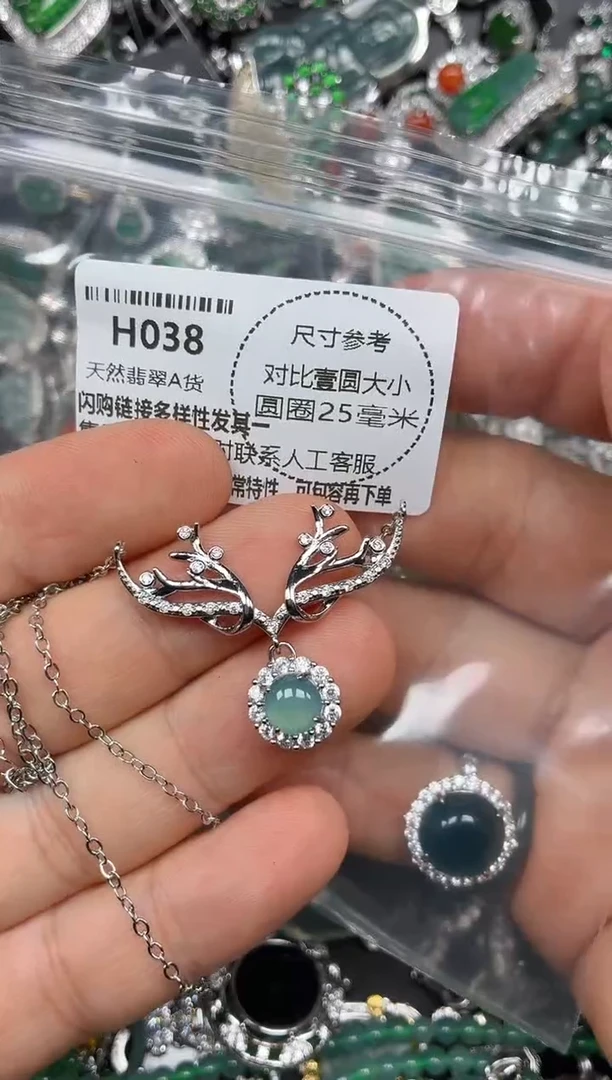 颈饰未镶嵌翡翠H038项链