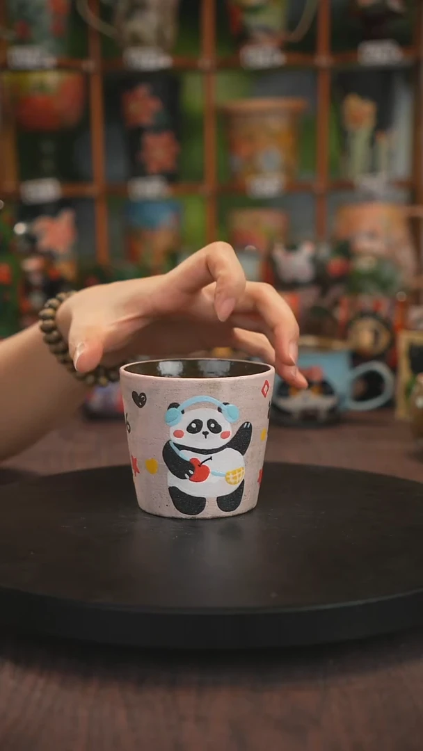 紫砂油画手绘釉下彩