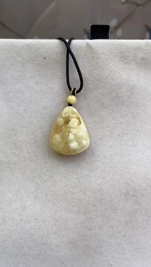 未镶嵌琥珀裸石10715090-吊坠