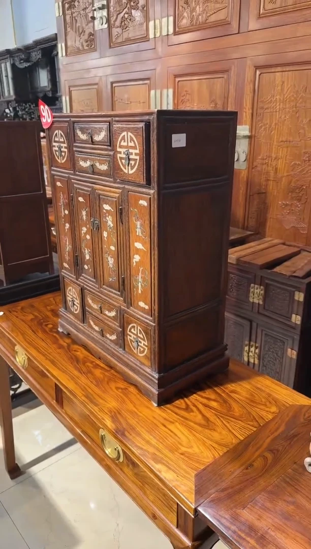 【闪购商品】木木艺缅花案八仙柜子1880.8888