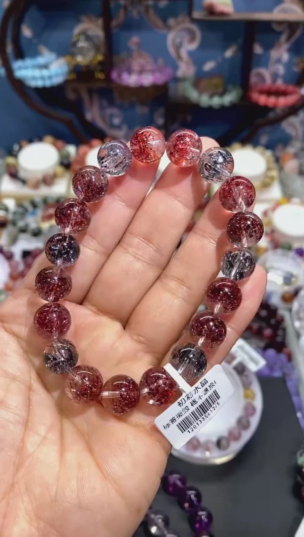 【闪购商品】水晶手串未镶嵌毒液金草莓超七11+