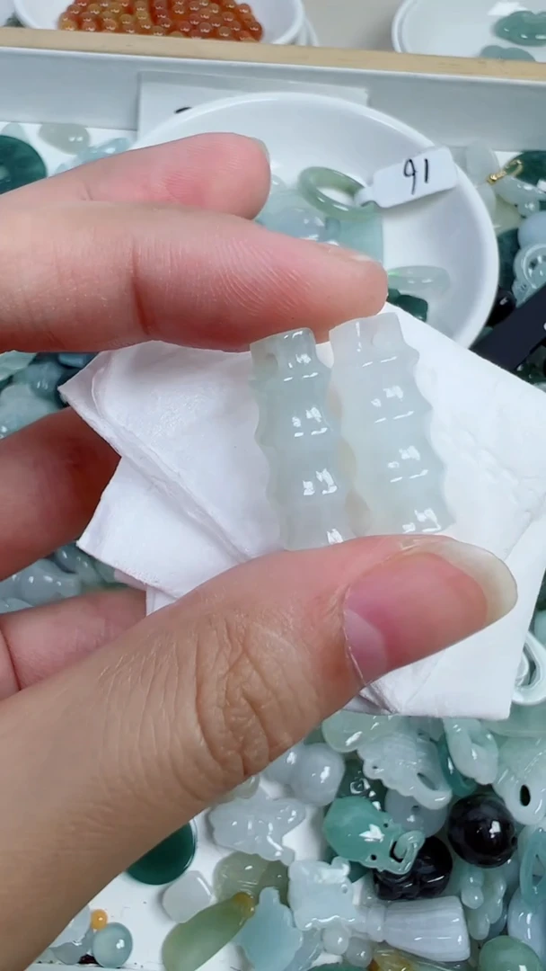 散珠翡翠50号链接，A货翡翠