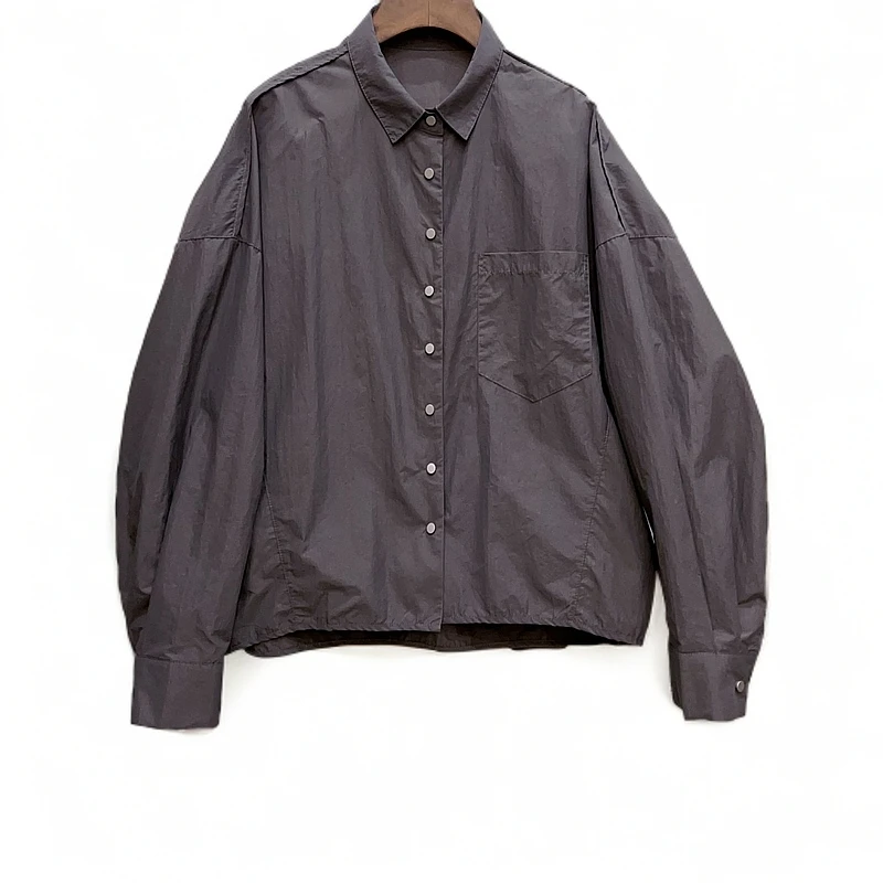 251081菲【麻尚】春夏时尚宽松廓形外穿衬衫休闲速干