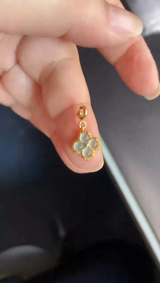 吊坠(不含链)银S925镶嵌翡翠1