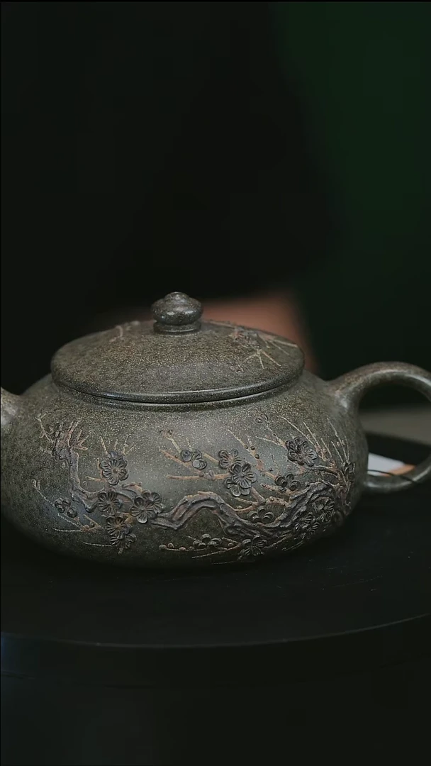 茶壶紫砂鹏*H1860陈春芬段泥梅花寒江