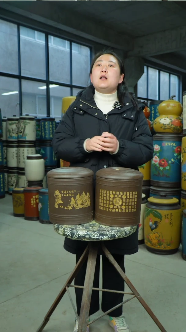 【闪购商品】紫砂茶叶罐7-8饼紫砂茶叶罐套装