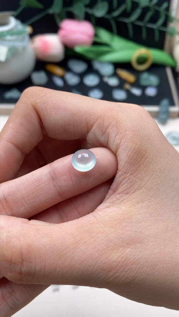 【闪购商品】翡翠颈饰未镶嵌翡翠冰晴蛋面