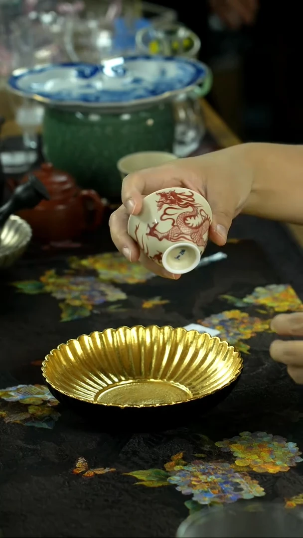 中秋国庆景德镇手绘瓷器
